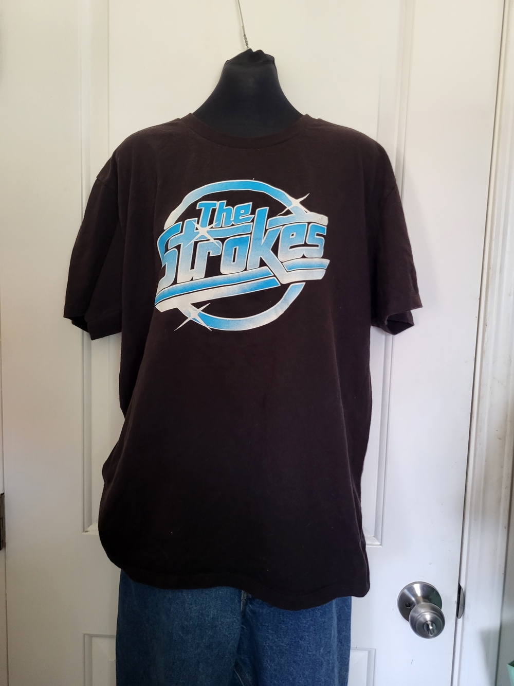 The Strokes Men's Black Graphic Band T‑Shirt